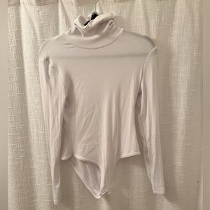 White Turtleneck Bodysuit